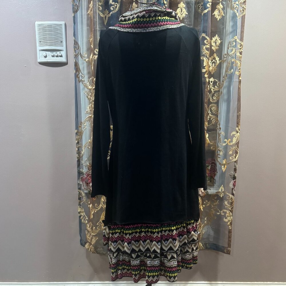 Boho aztec tunic dress ~ L - Picture 2 of 3